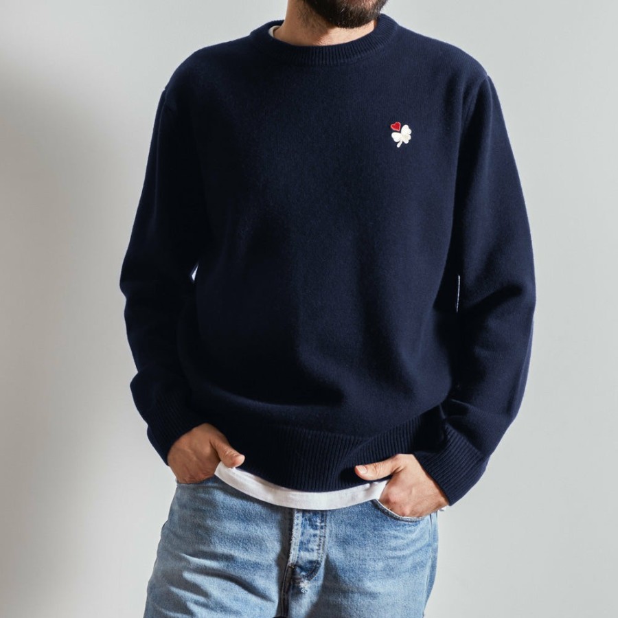 Mode Homme BA01 Mailles | Merci - Pullover Lucky - Navy