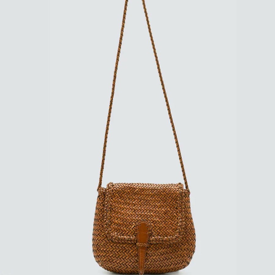 Mode Femme Dragon Diffusion Sacs A Main | Dragon Diffusion - Sac Mini City - Marron Tan