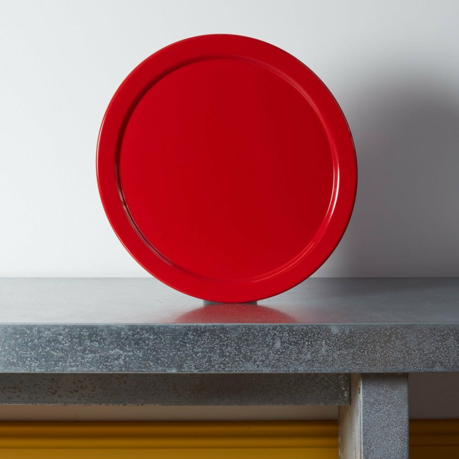 Art De La Table 1771 ITALO OTTINETTI Plateaux | Plateau En Aluminium - Rouge