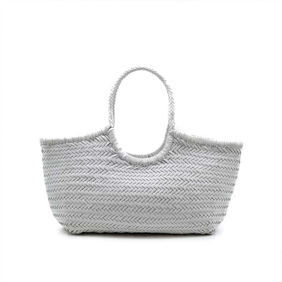 Mode Femme Dragon Diffusion Sacs A Main | Dragon Diffusion - Sac Nantucket Basket Big - Blanc