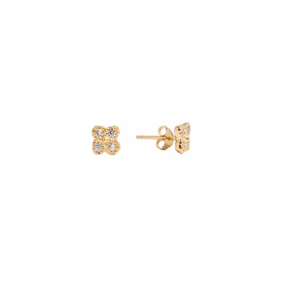 Mode Femme ALIX D REYNIS Boucles D'Oreilles | Alix D. Reynis - Puce Zita - Dore