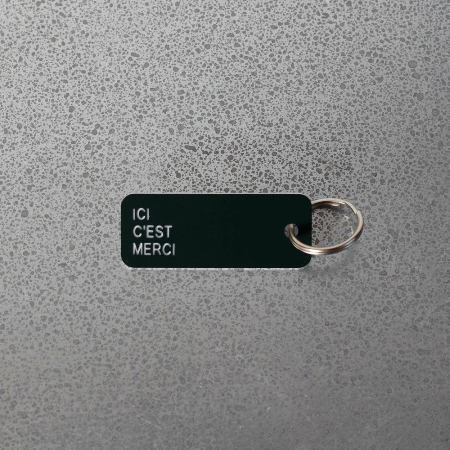 Mode Femme Various Keytags Porte Cles | Merci X Various Keytags - Porte-Cle "Ici C'Est Merci" - Vert