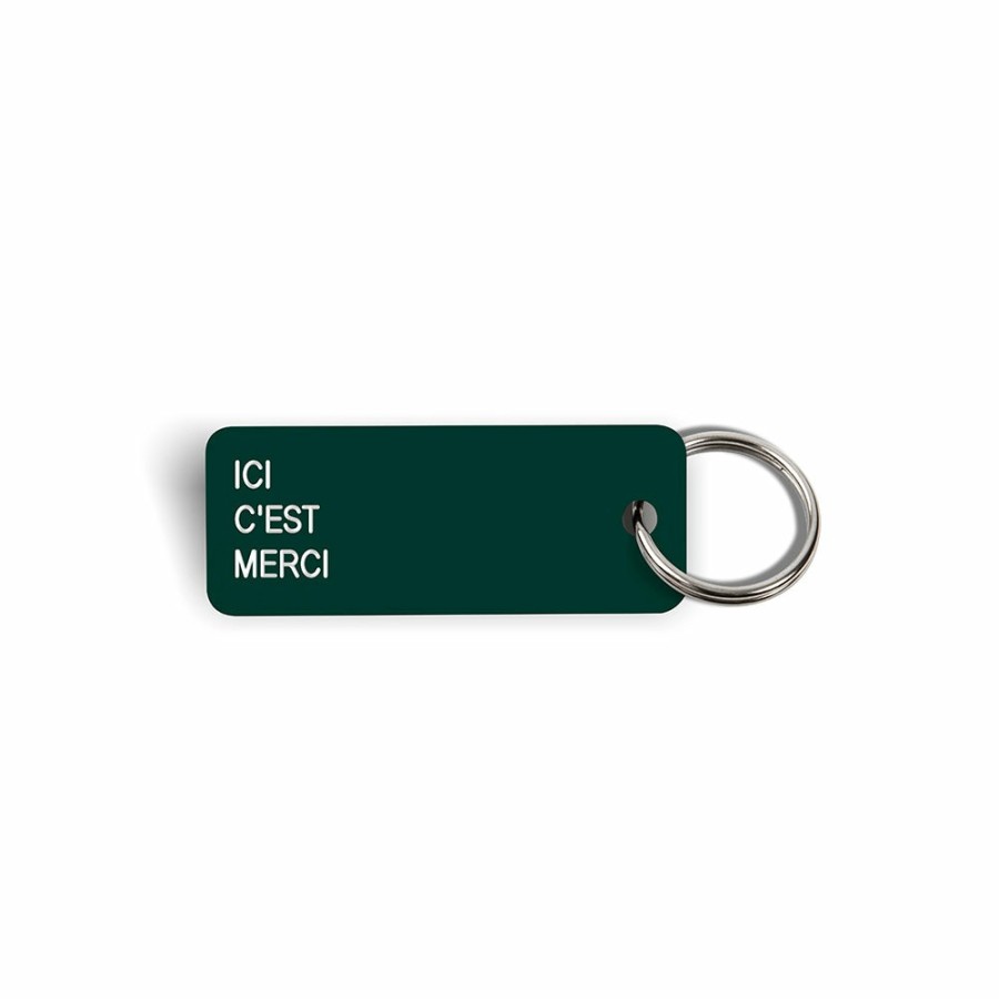 Mode Femme Various Keytags Porte Cles | Merci X Various Keytags - Porte-Cle "Ici C'Est Merci" - Vert