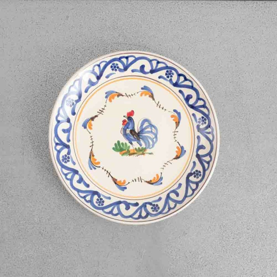 Art De La Table 244 FASANO Assiettes Plates | Assiette En Faience - Coq