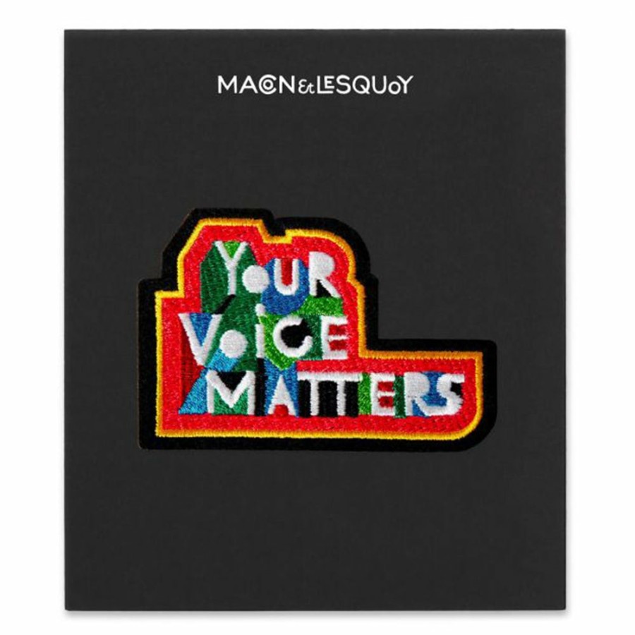 Mode Femme MACON u0026 LESQUOY Broches | Macon & Lesquoy - Ecusson Thermocollant - Your Voice Matters