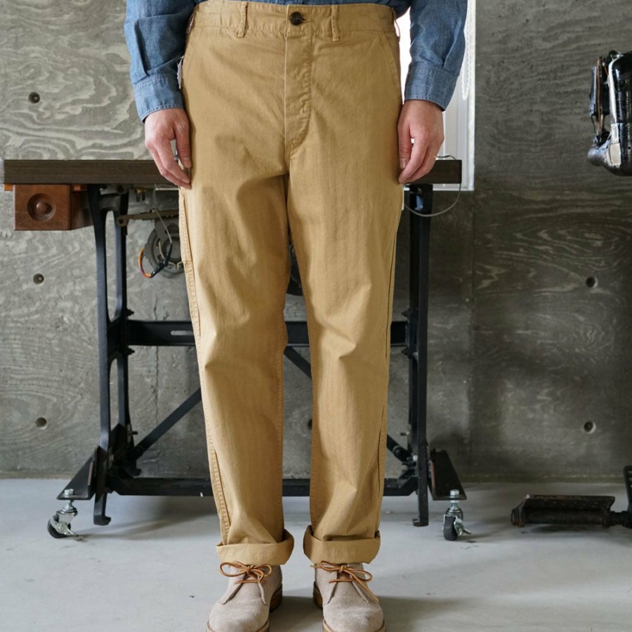 Mode Homme ORSLOW Pantalons | Orslow - Pantalon French Work - Beige