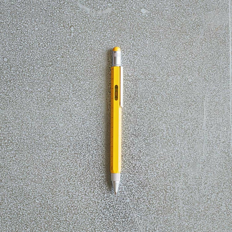 Deco & Lifestyle 1233 TROIKA Ecriture | Stylo Bille Multitache - Jaune