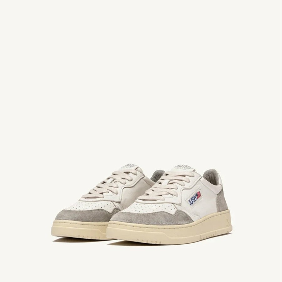 Mode Homme AUTRY Baskets | Autry - Baskets Medalist Low Goat/Suede - Gris