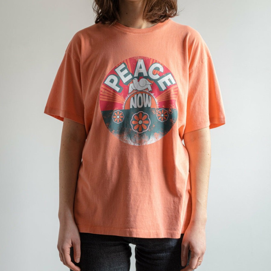 Mode Femme Brewster T-Shirts | Brewster - T-Shirt Peace - Orange