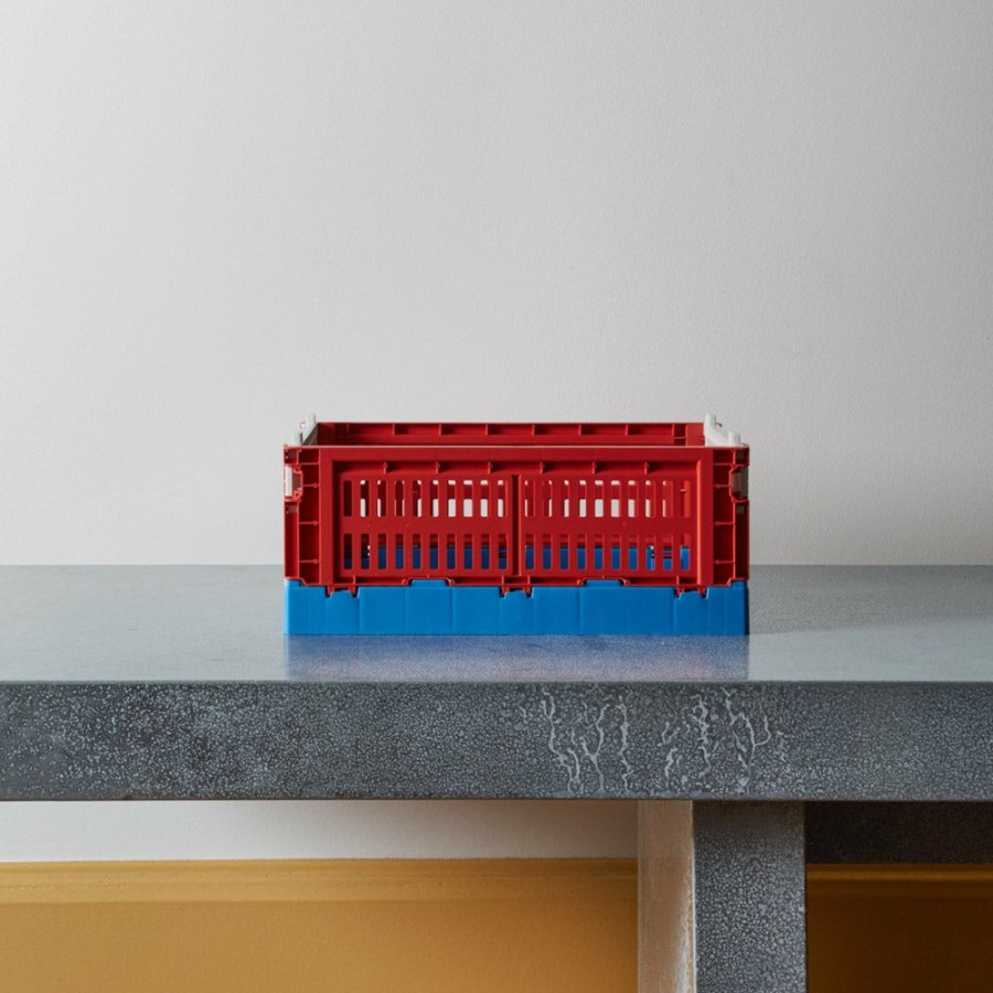 Deco & Lifestyle 208 HAY Rangement | Petite Cagette - Hay - Red Mix