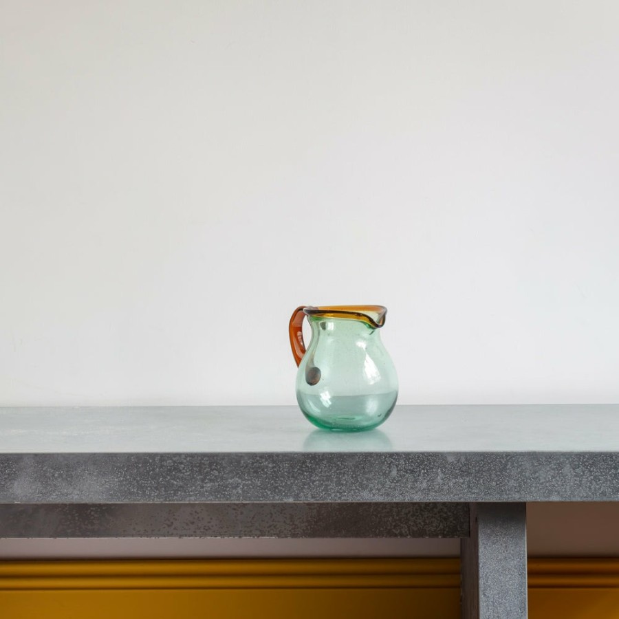 Art De La Table 1950 INDIGENA Carafes | Pichet Transparent Avec Ligne Ambre