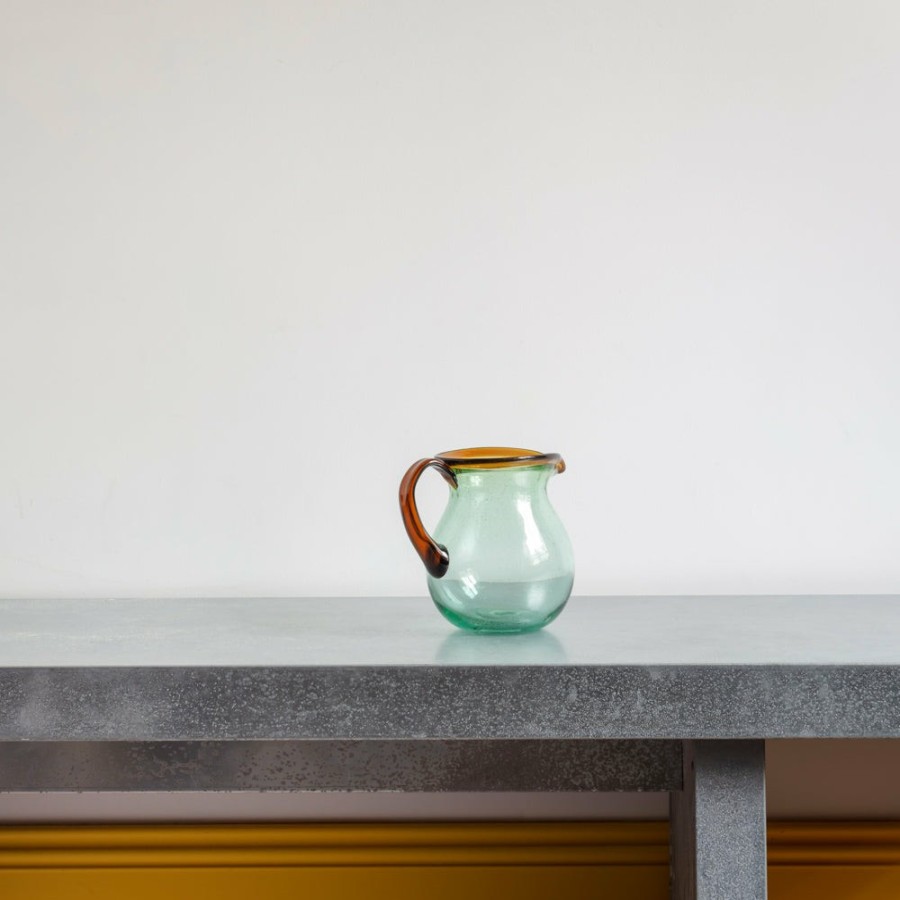 Art De La Table 1950 INDIGENA Carafes | Pichet Transparent Avec Ligne Ambre