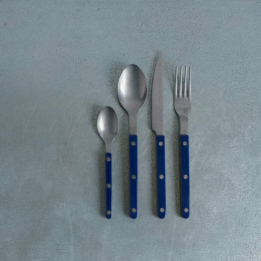 Art De La Table 972 SABRE Cuilleres A Soupe | Cuillere Bistrot Vintage - Bleu Marine